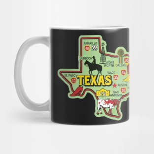 Texas State Outline Mug